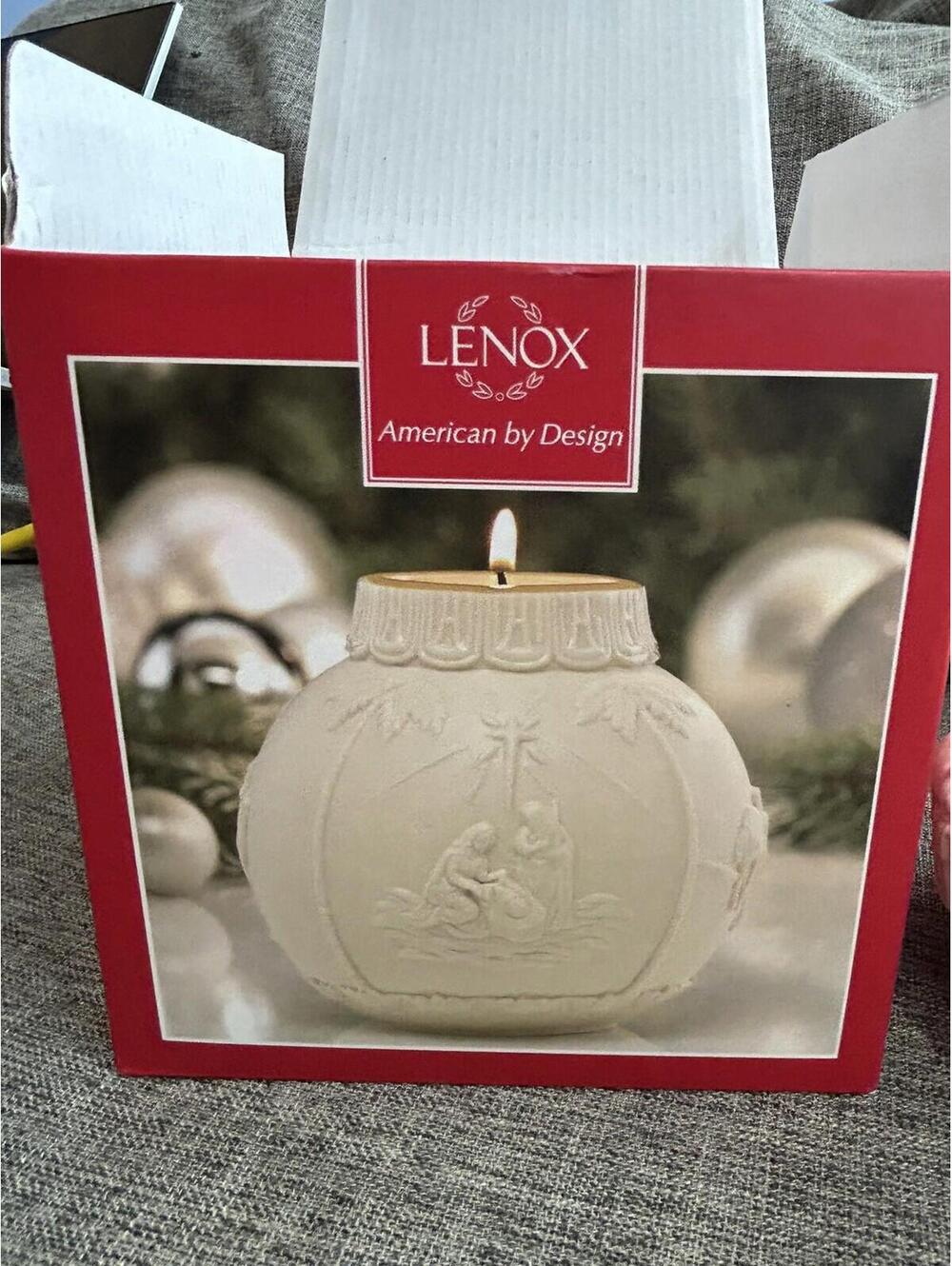 Lenox American By Design Ornamental Glow Nativity Candle Votive Christmas